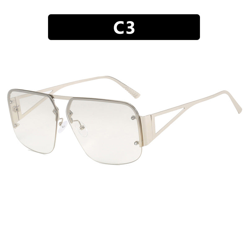 Women's oversized geometric sunglasses with smooth lines and protective UV filter Bowlift