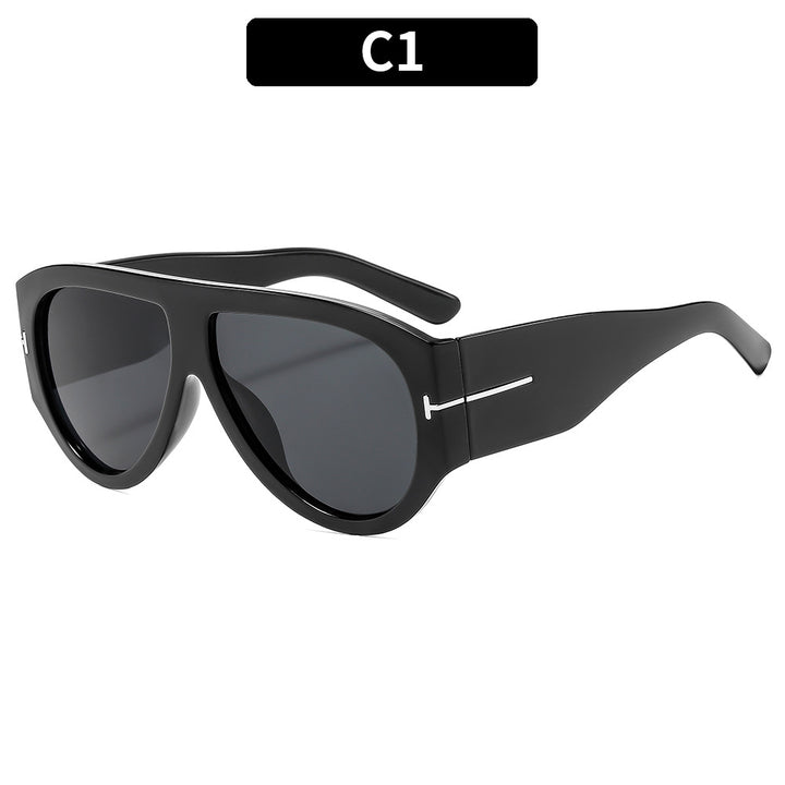 Bold Angular Cat-Eye Sunglasses