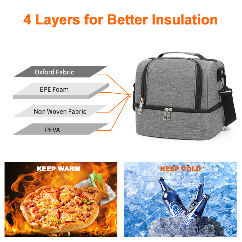 Insulated picnic bag with practical compartments Bowlift