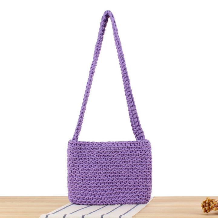 Handbag Made of High-Quality Macrame with Stylish Shoulder Strap Bowlift