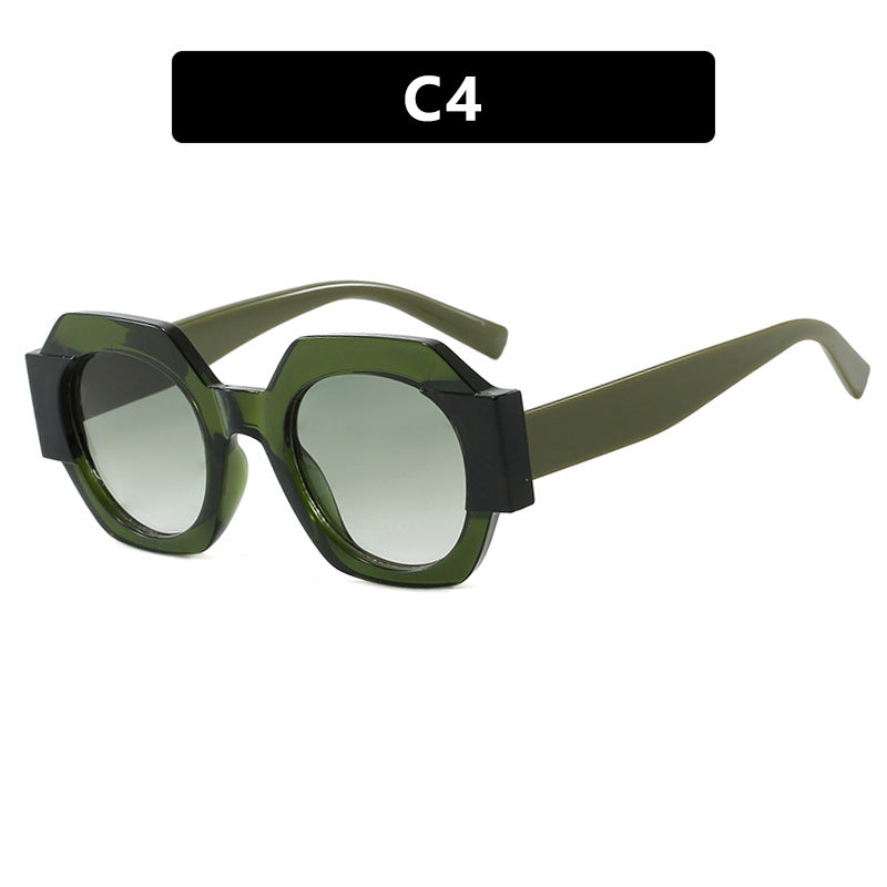 Ladies trendy sunglasses in hexagonal design Bowlift