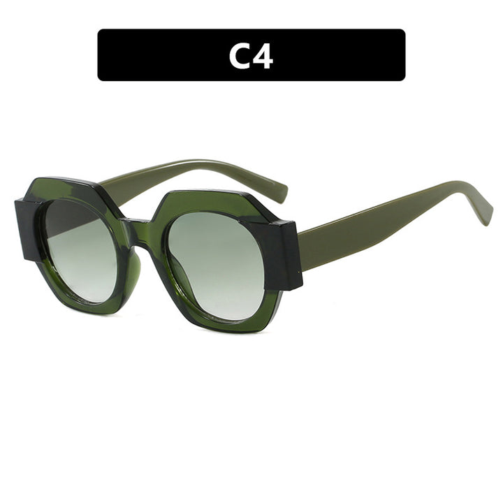 Ladies trendy sunglasses in hexagonal design Bowlift