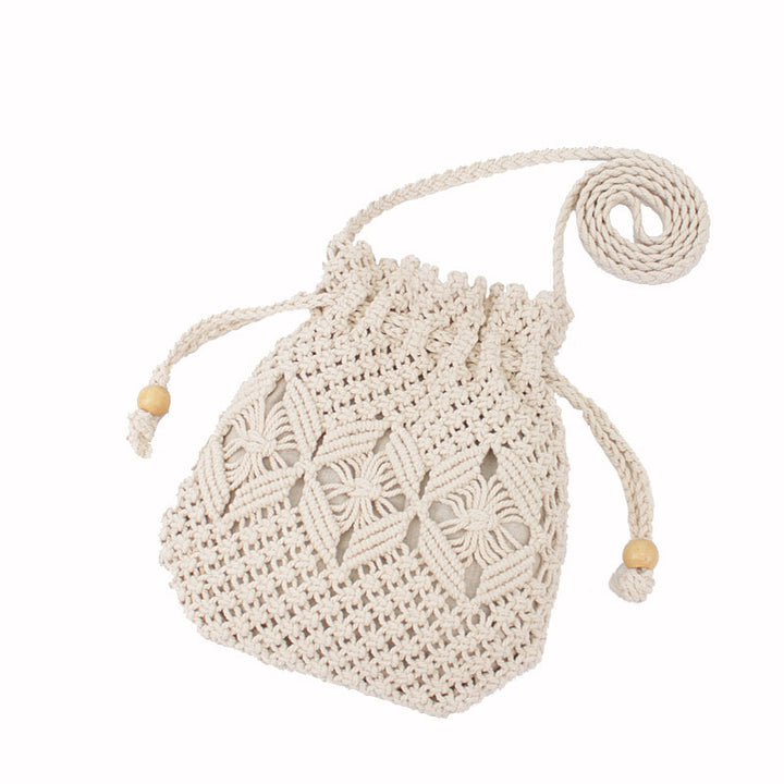 Hand-knotted flower basket bag Bowlift