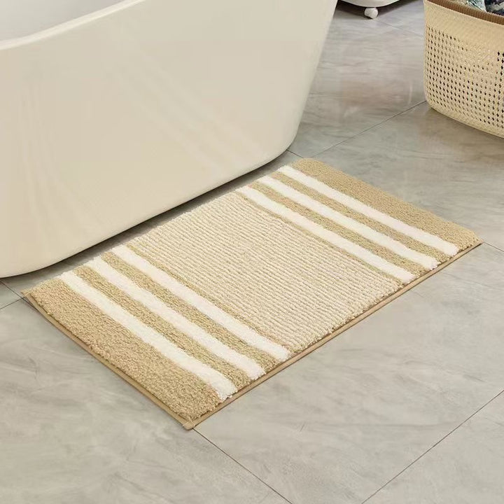 Textured Striped Bath Mat Bowlift