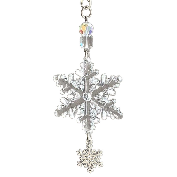 Snowflake Charm Keychain Bowlift