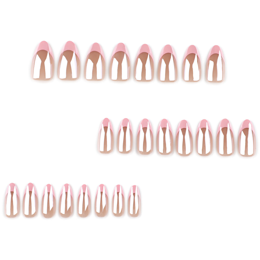 Artistic stiletto nails with gloss and transparency effects Bowlift