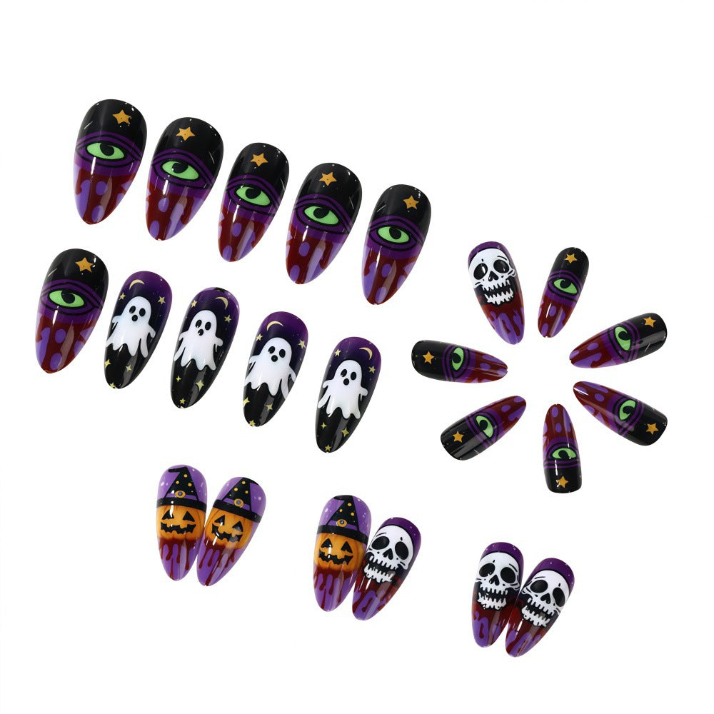 Creative Halloween-style artificial nails Bowlift