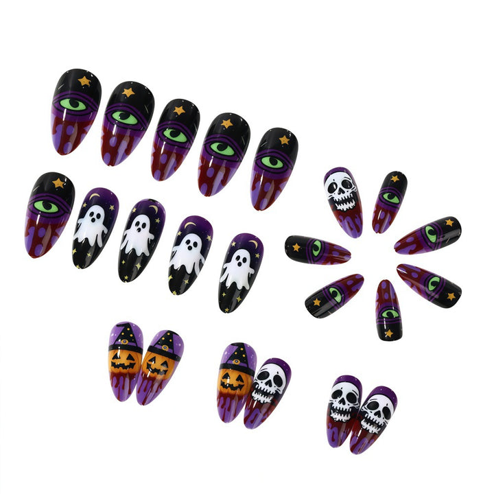 Creative Halloween-style artificial nails Bowlift