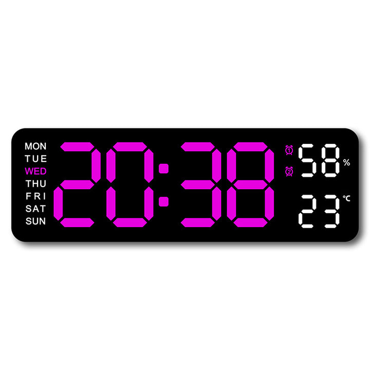 Digital alarm clock with room temperature and humidity display Bowlift