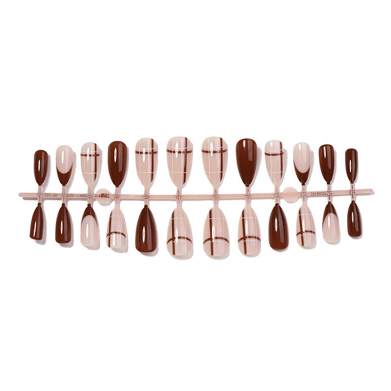 Acrylic Nail Set with Colorful Designs Bowlift