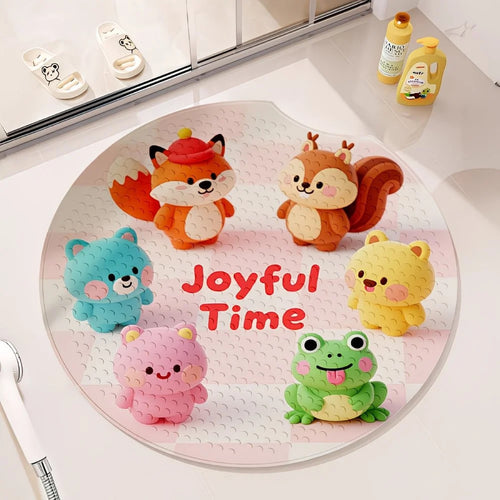 Plush Cartoon Bath Mat Bowlift