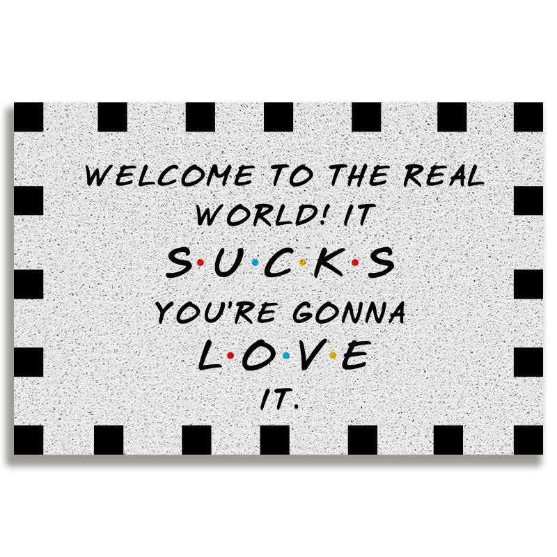 Whimsical Welcome Door Mat Bowlift