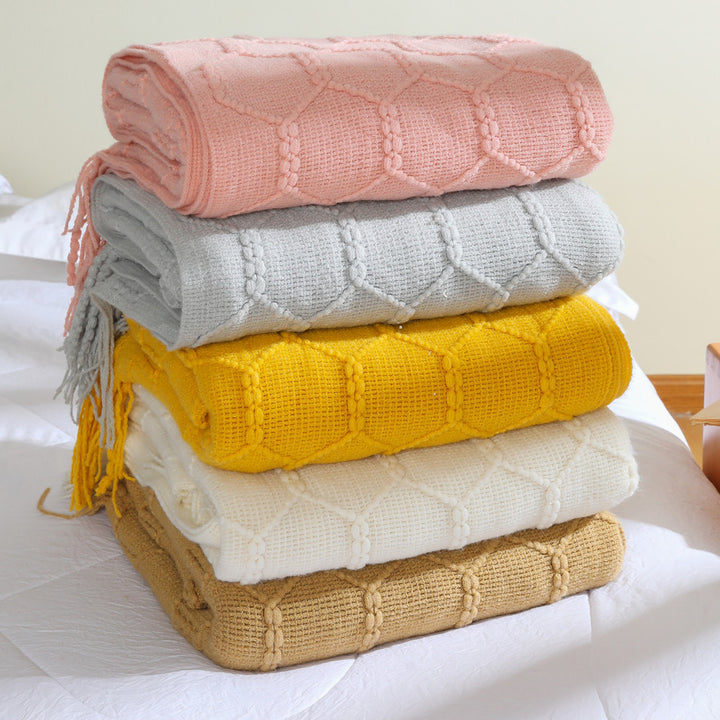 Decorative Knit Throw Blanket