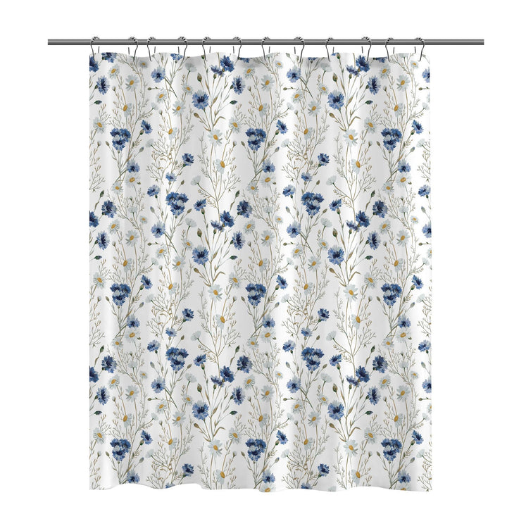 Floral Patterned Shower Curtain Bowlift