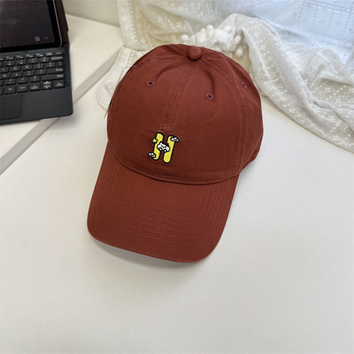 Women's Casual Embroidered Baseball Cap Bowlift