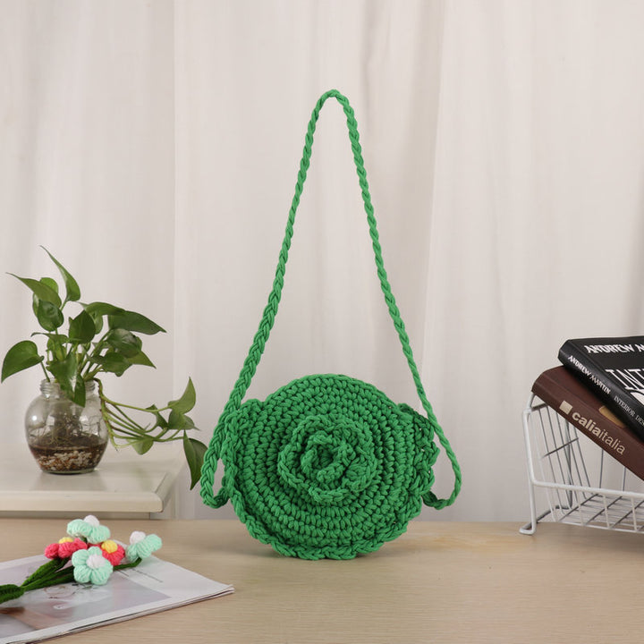 Handmade Crossbody Bag In Unique Floral Pattern Bowlift