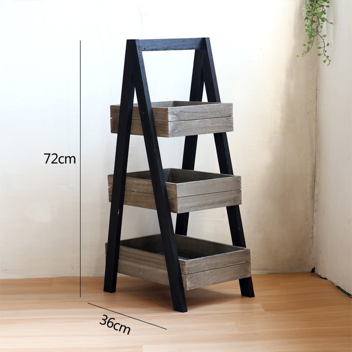 Three-door wooden shelf with modern design Bowlift