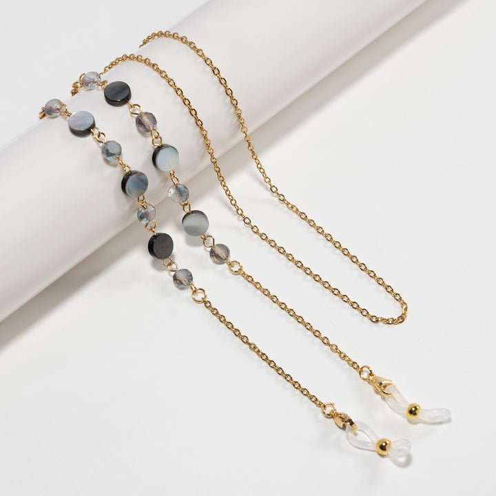 Elegant Crystal Beaded Eyewear Chain Bowlift