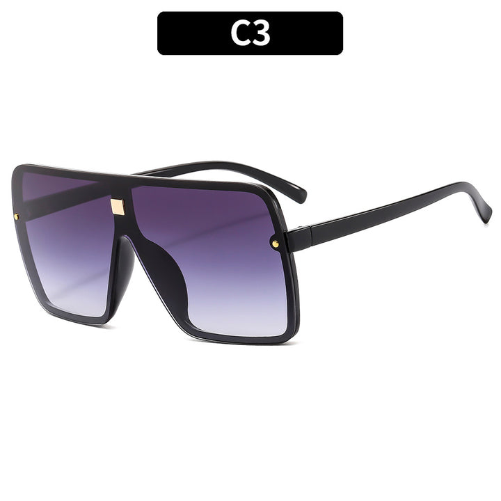Oversized Geometric Shield Sunglasses Statement Style
