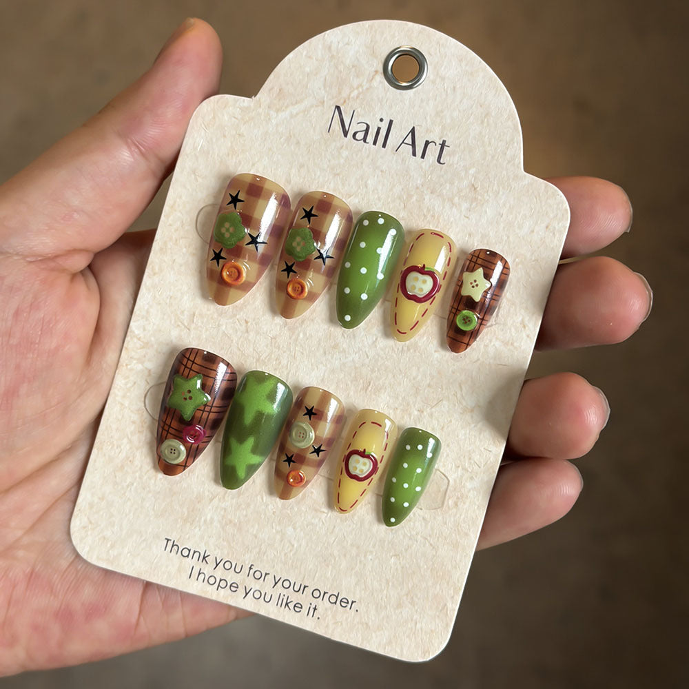 Artistic Decorative Press-On Nails Bowlift