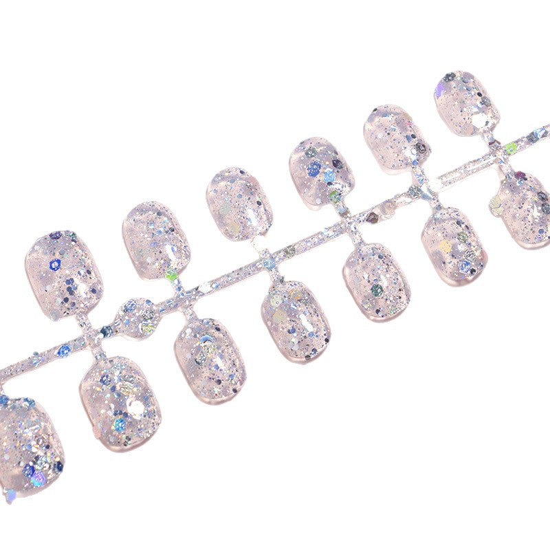 Glittery Press-On Nails Bowlift