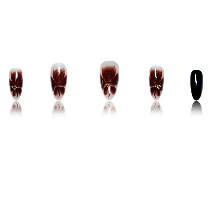Elegant Pointed Press-On Nail Extensions Bowlift