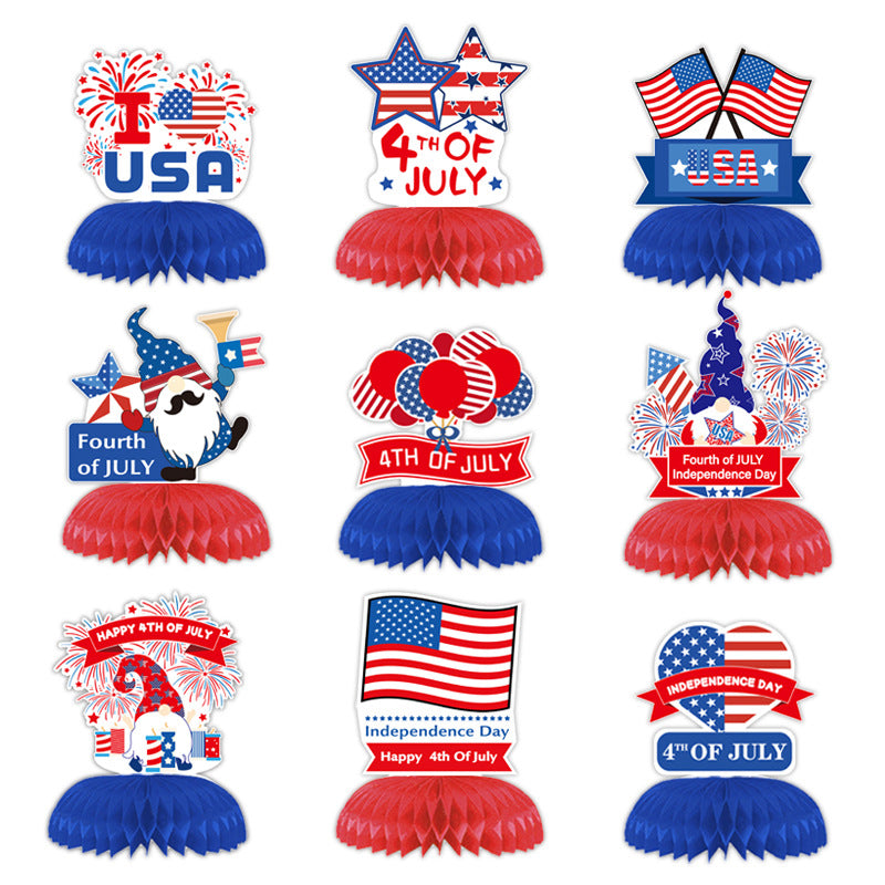 Unisex nan novelty patriotic party glasses assortment with themed foam toppers and mixed star and heart lens shapes Bowlift