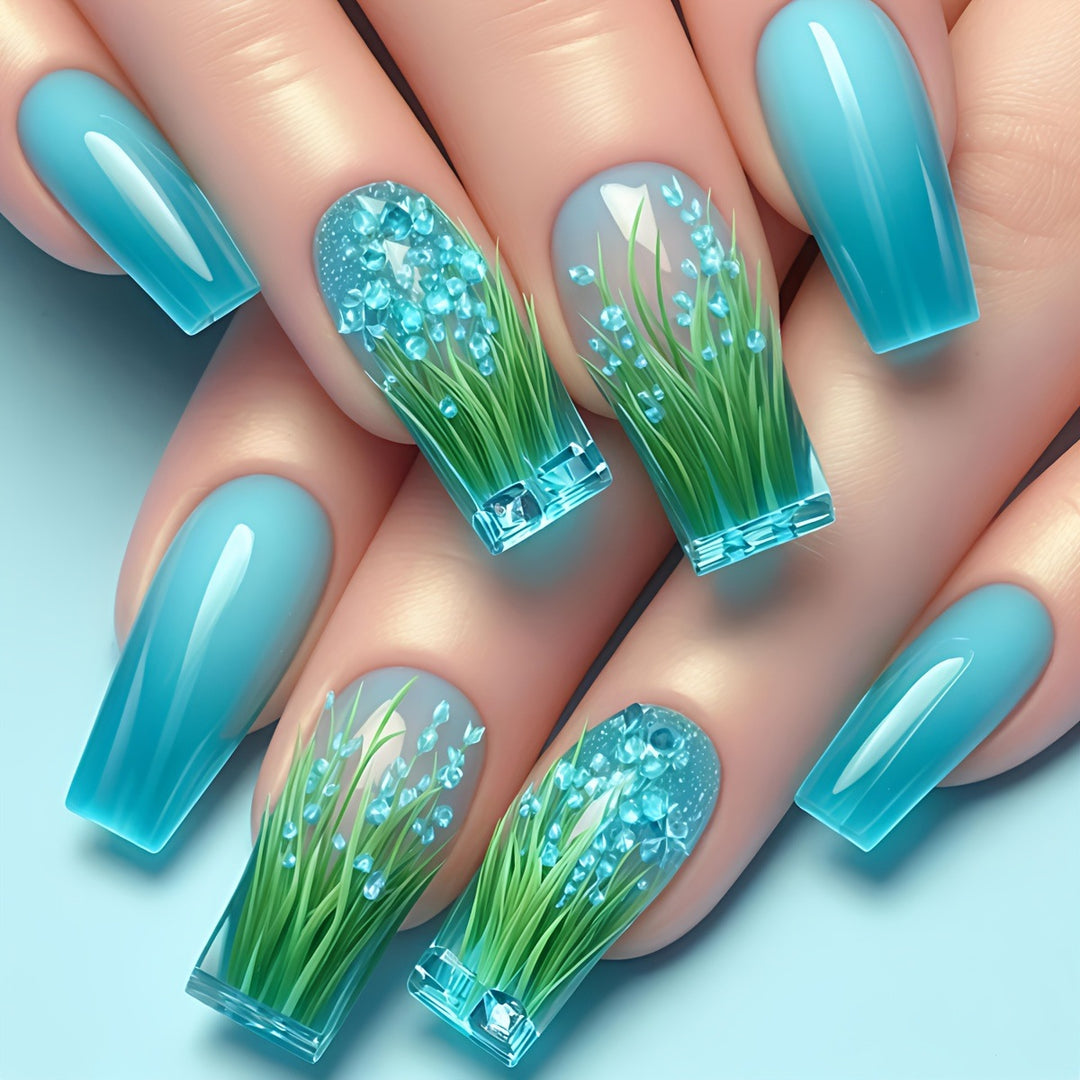 Artistic 3D Floral Nail Art Bowlift