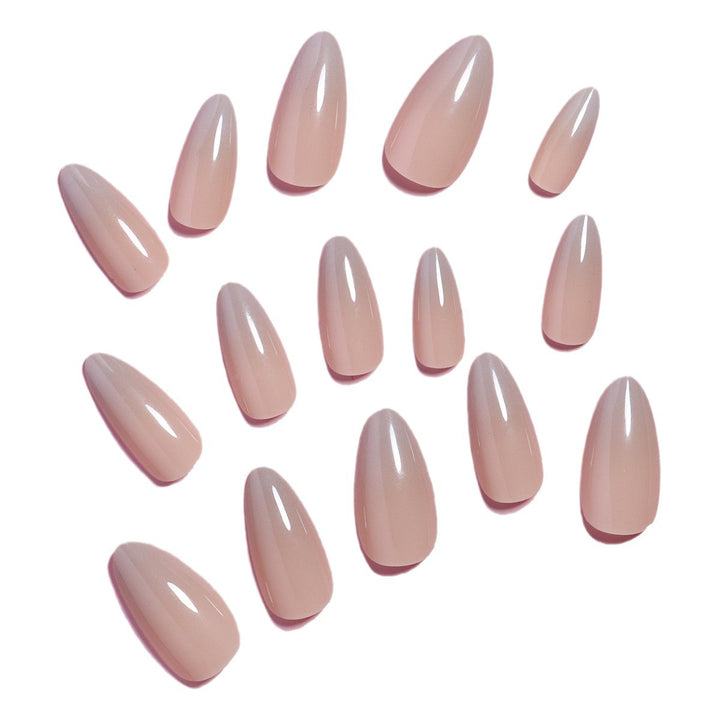 Natural Effect Press-On Nail Set Bowlift