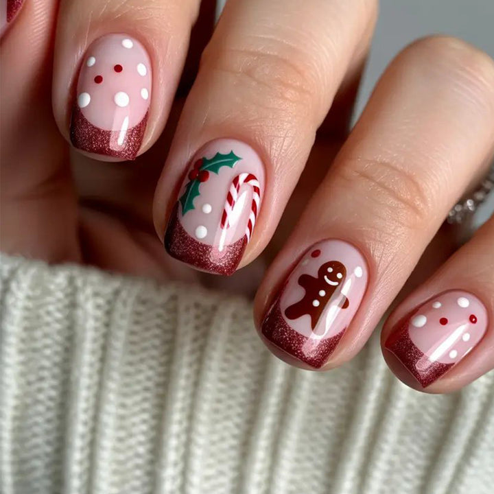 Festive Holiday-Themed Nails Bowlift