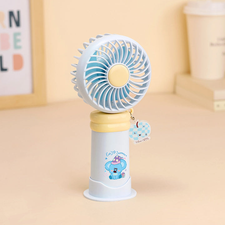 Adorable Cartoon-Themed Rechargeable Fan Bowlift