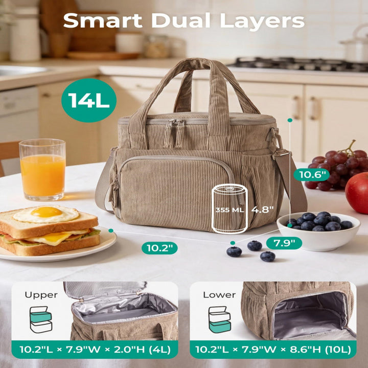 Insulated Lunch Tote Bowlift