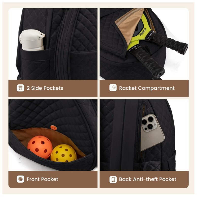Stylish tennis backpack bag with innovative storage Bowlift
