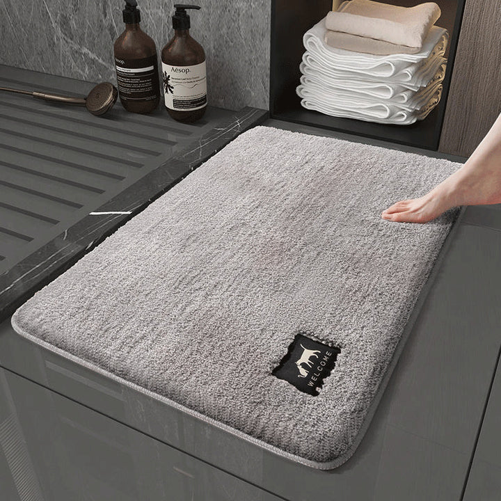 Plush Microfiber Bath Mat Bowlift