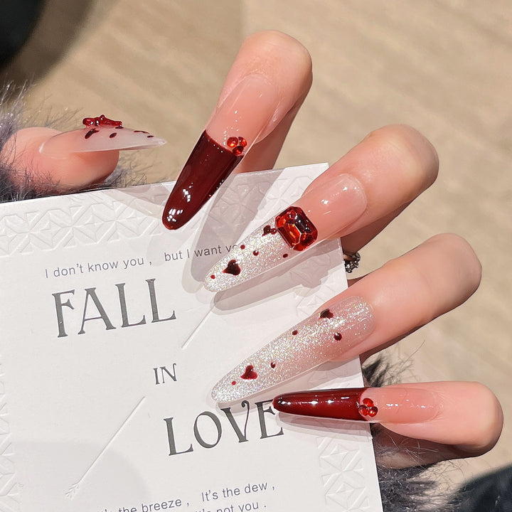 Stylish Stiletto Press-On Nail Extensions Bowlift