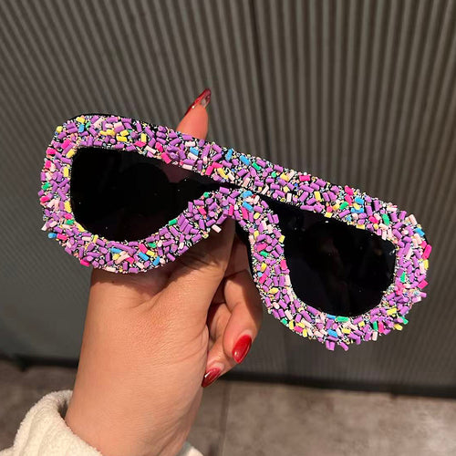 Women's trendy sunglasses with creative icing design Bowlift