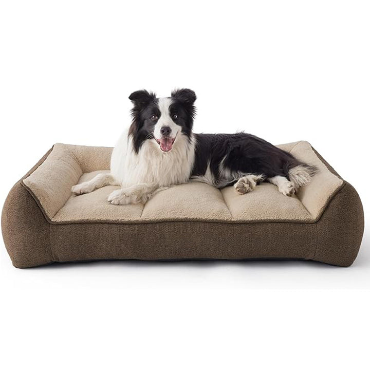 Orthopedic Plush Dog Lounge   Dog Bed