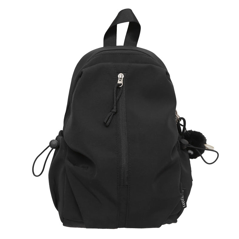 Backpack with Charming Animal Pendant and Innovative Storage Bowlift
