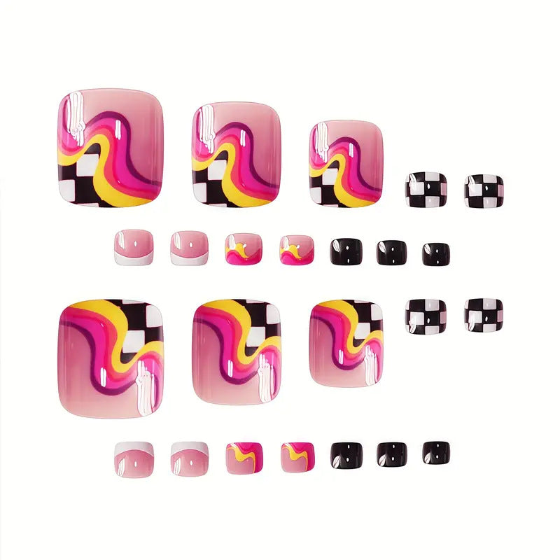 Artistic Toe Nail Wraps Bowlift