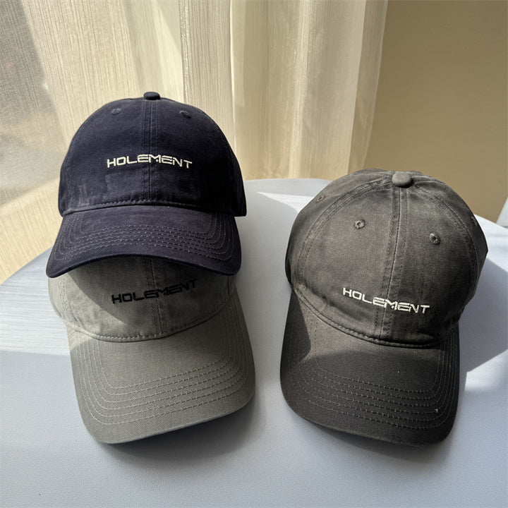 Men's Casual Embroidered Cotton Cap Bowlift