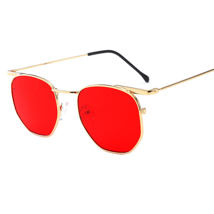 Women's fashionable rectangular glasses with elegant metal frame Bowlift