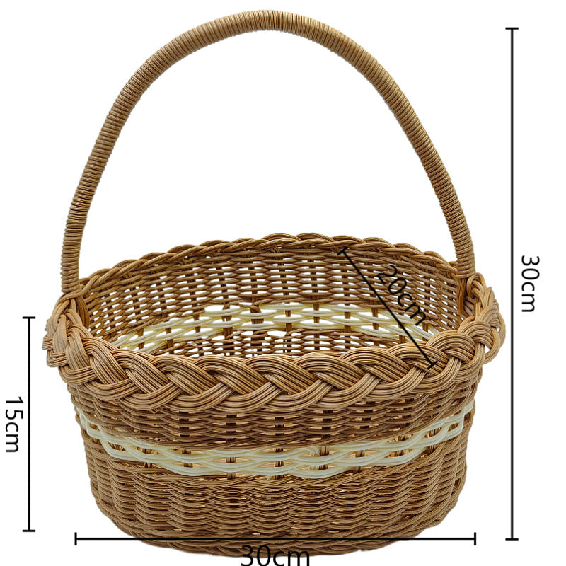 Handmade Decorative Woven Basket Bowlift
