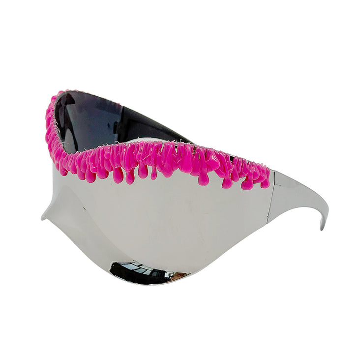 Women's futuristic sunglasses with unique wave frame Bowlift
