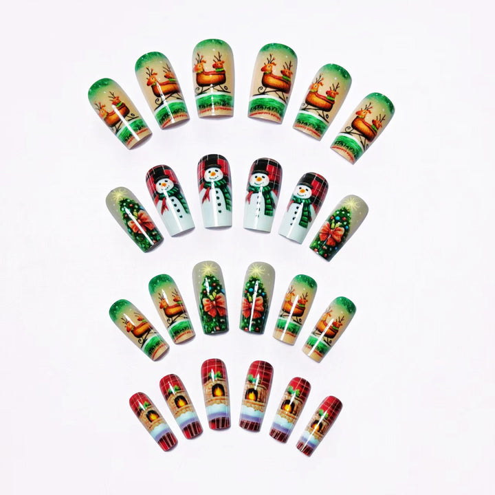 Creative Christmas Art Nails in Festive Design Bowlift