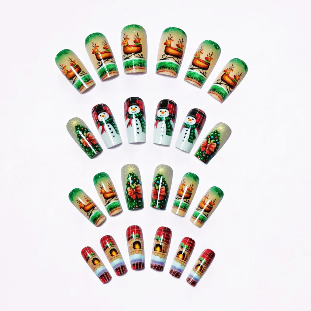 Holiday-Themed Nail Art Design Bowlift