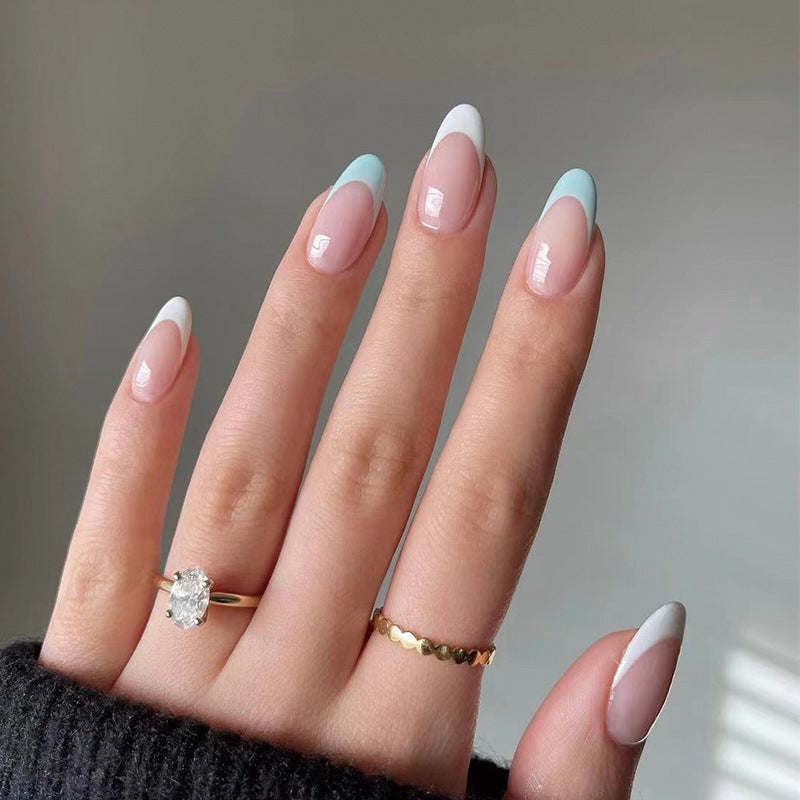 Artful nail art with French design Bowlift