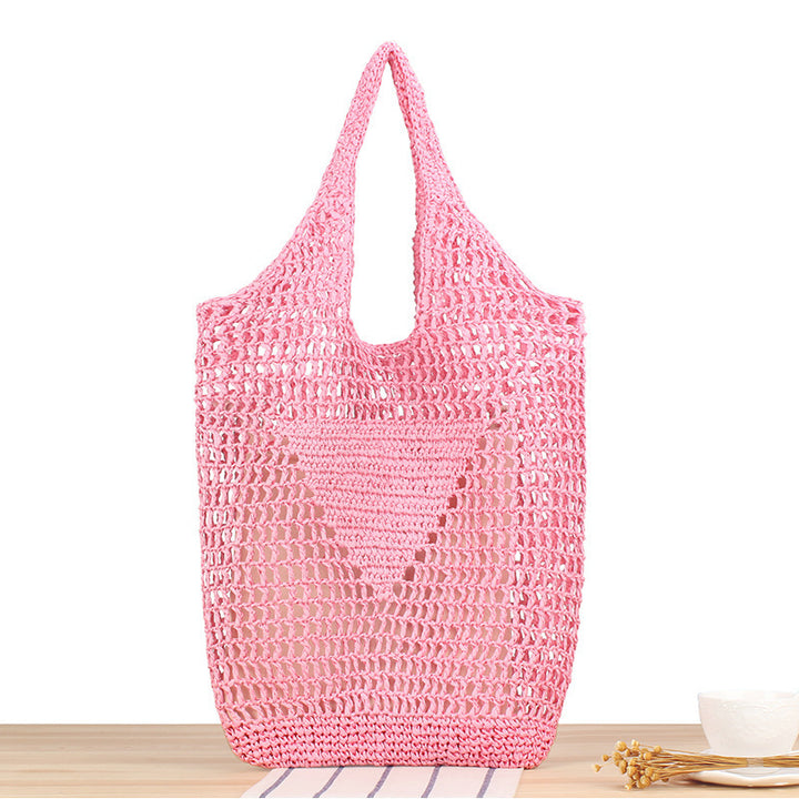 Hand-knotted net tote bag Bowlift