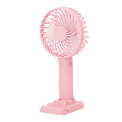 Unisex battery-operated portable fan with USB charging port and foldable stand Bowlift