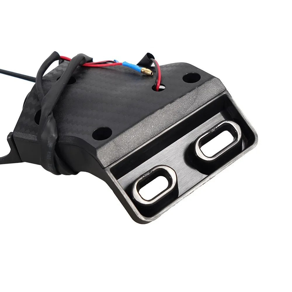 Motorcycle mirror set with integrated LED turn signal Bowlift