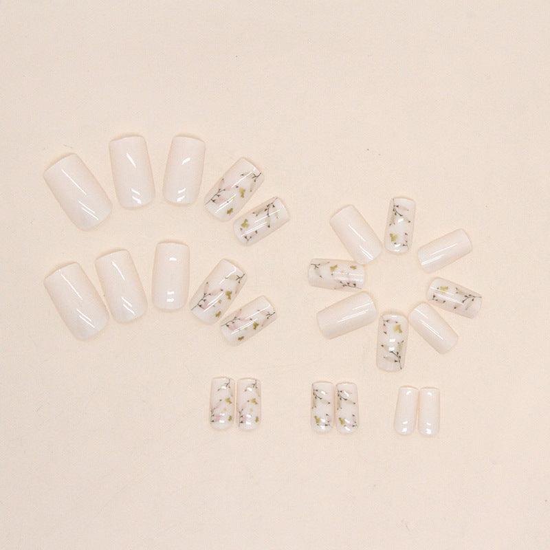 Botanical Press-On Nail Art Bowlift